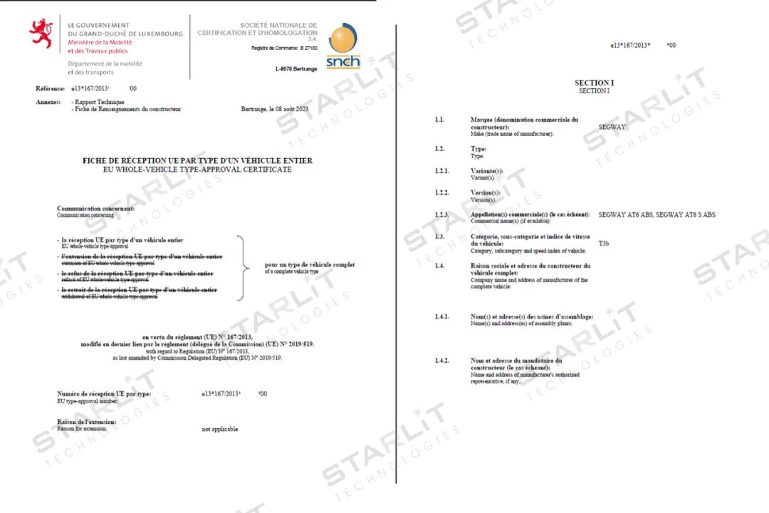 祝贺赛格威获得国内首张带ABS防抱死制动的T3类570发动机排量ATV证书